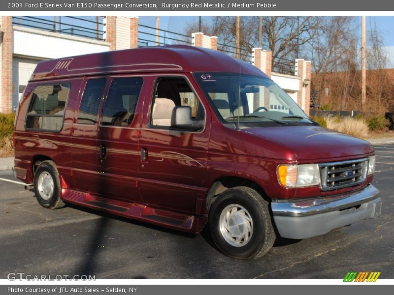 Burgundy Red Metallic / Medium Pebble 2003 Ford E Series Van E150 Passenger Conversion