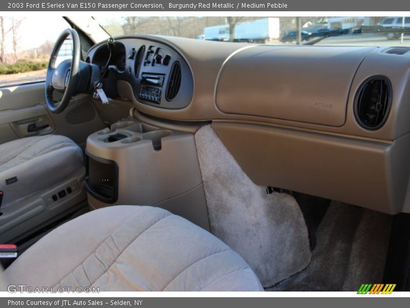 Burgundy Red Metallic / Medium Pebble 2003 Ford E Series Van E150 Passenger Conversion