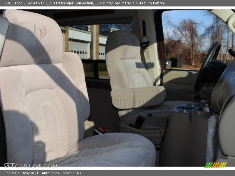 Burgundy Red Metallic / Medium Pebble 2003 Ford E Series Van E150 Passenger Conversion