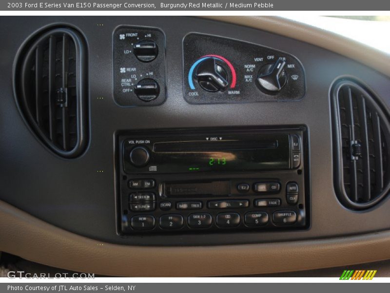 Burgundy Red Metallic / Medium Pebble 2003 Ford E Series Van E150 Passenger Conversion