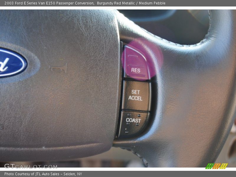 Burgundy Red Metallic / Medium Pebble 2003 Ford E Series Van E150 Passenger Conversion