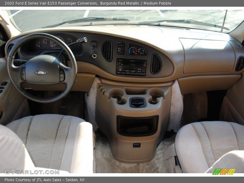 Burgundy Red Metallic / Medium Pebble 2003 Ford E Series Van E150 Passenger Conversion