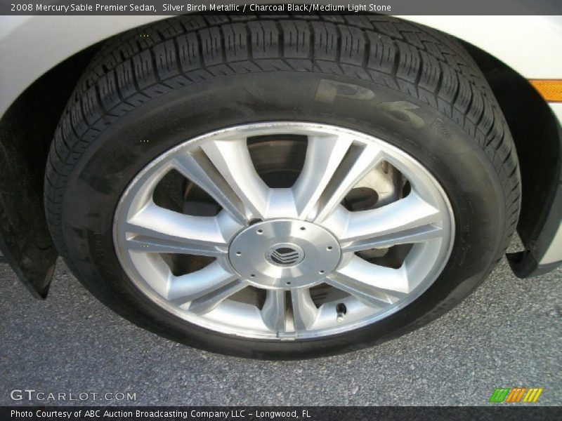 Silver Birch Metallic / Charcoal Black/Medium Light Stone 2008 Mercury Sable Premier Sedan