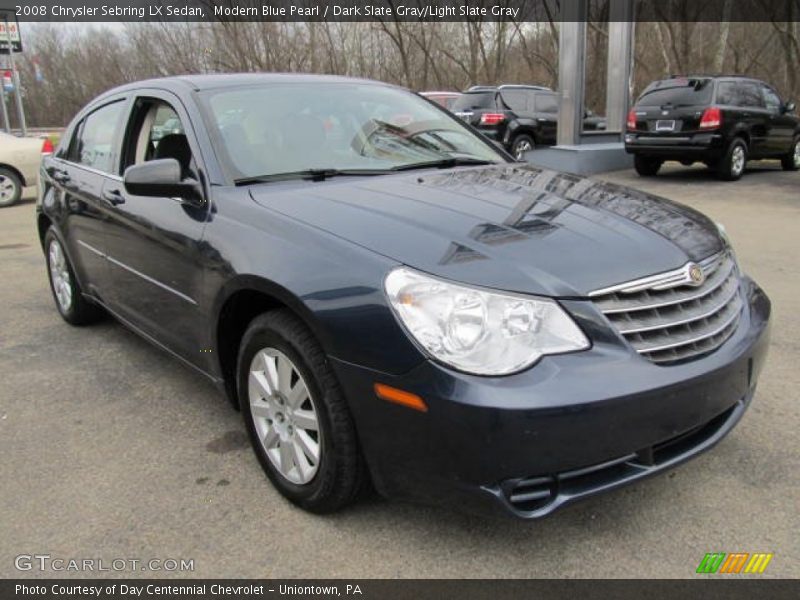 Modern Blue Pearl / Dark Slate Gray/Light Slate Gray 2008 Chrysler Sebring LX Sedan