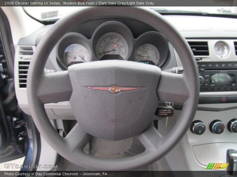 Modern Blue Pearl / Dark Slate Gray/Light Slate Gray 2008 Chrysler Sebring LX Sedan