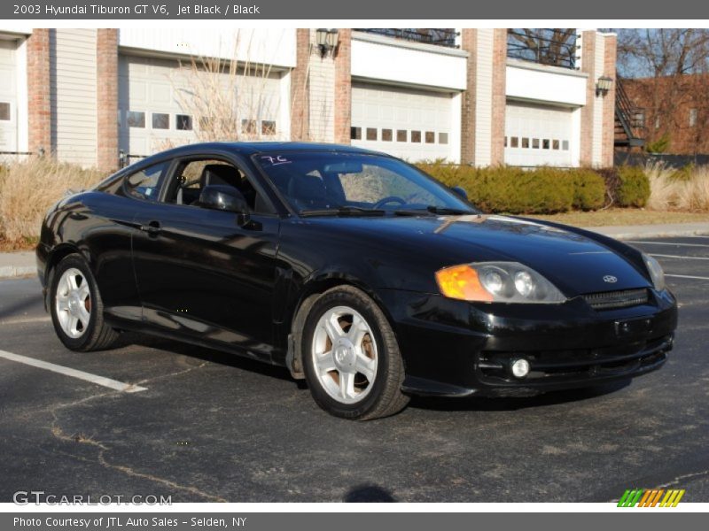 Jet Black / Black 2003 Hyundai Tiburon GT V6