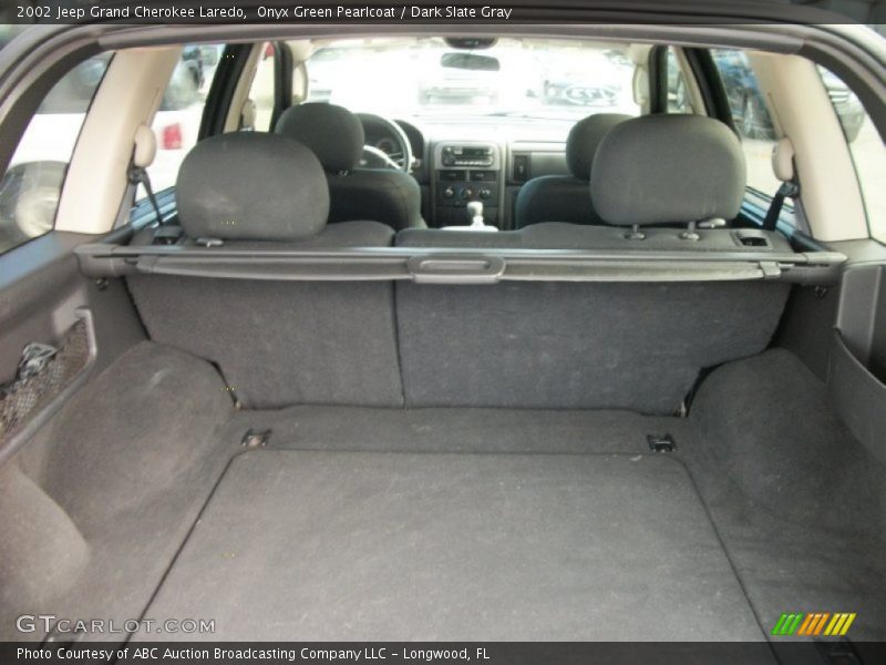 Onyx Green Pearlcoat / Dark Slate Gray 2002 Jeep Grand Cherokee Laredo