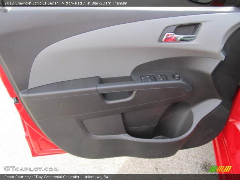 Victory Red / Jet Black/Dark Titanium 2012 Chevrolet Sonic LT Sedan