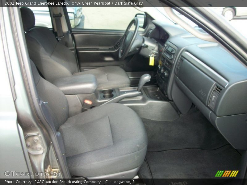 Onyx Green Pearlcoat / Dark Slate Gray 2002 Jeep Grand Cherokee Laredo