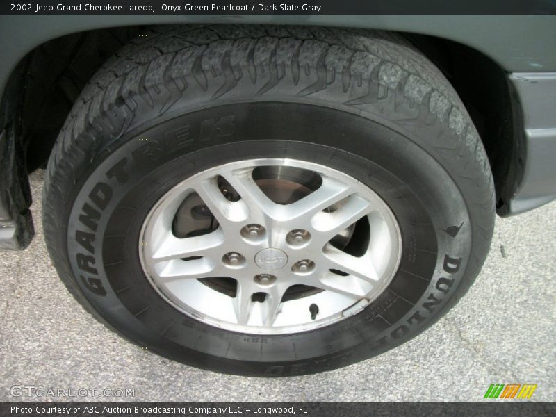 Onyx Green Pearlcoat / Dark Slate Gray 2002 Jeep Grand Cherokee Laredo
