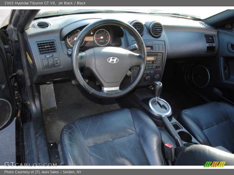 Jet Black / Black 2003 Hyundai Tiburon GT V6