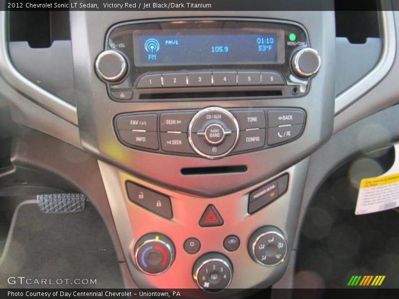 Victory Red / Jet Black/Dark Titanium 2012 Chevrolet Sonic LT Sedan