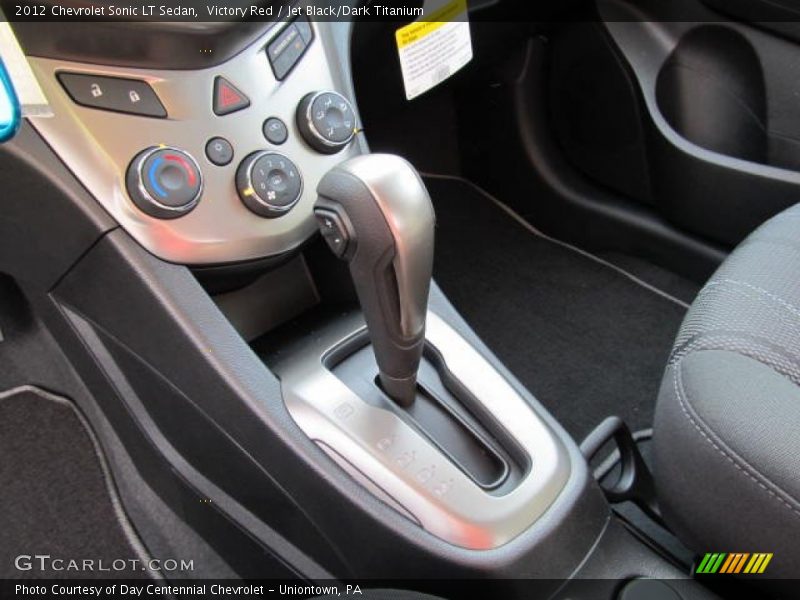 Victory Red / Jet Black/Dark Titanium 2012 Chevrolet Sonic LT Sedan
