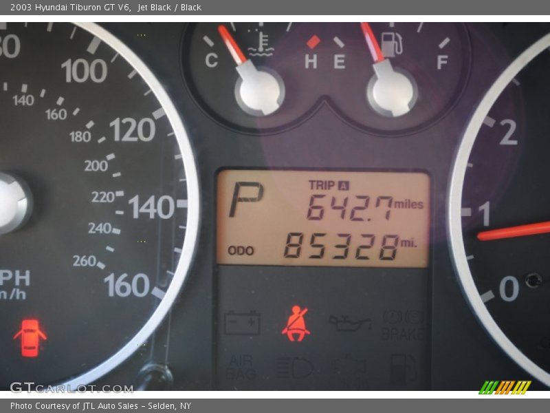 Jet Black / Black 2003 Hyundai Tiburon GT V6