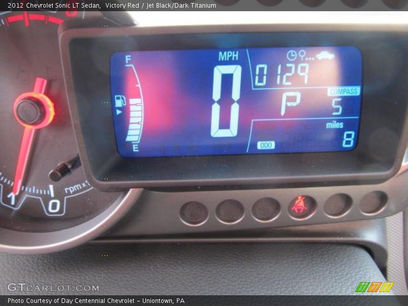 Victory Red / Jet Black/Dark Titanium 2012 Chevrolet Sonic LT Sedan
