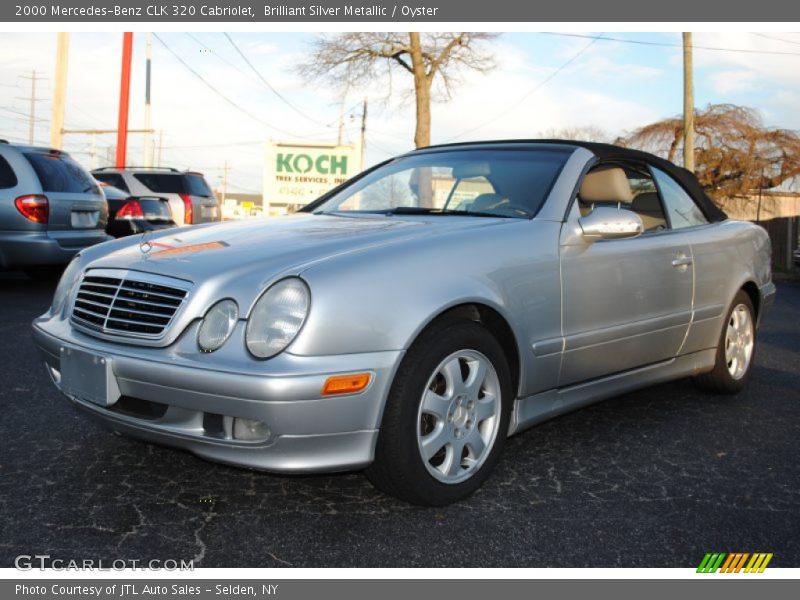 Brilliant Silver Metallic / Oyster 2000 Mercedes-Benz CLK 320 Cabriolet
