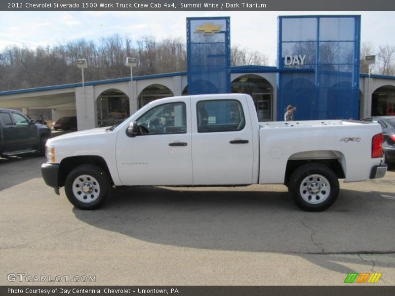 Summit White / Dark Titanium 2012 Chevrolet Silverado 1500 Work Truck Crew Cab 4x4