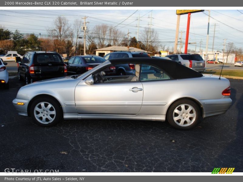 Brilliant Silver Metallic / Oyster 2000 Mercedes-Benz CLK 320 Cabriolet