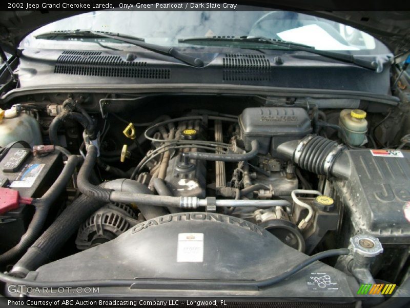 Onyx Green Pearlcoat / Dark Slate Gray 2002 Jeep Grand Cherokee Laredo