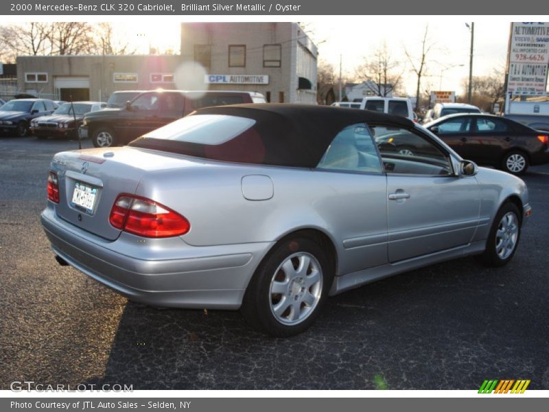 Brilliant Silver Metallic / Oyster 2000 Mercedes-Benz CLK 320 Cabriolet