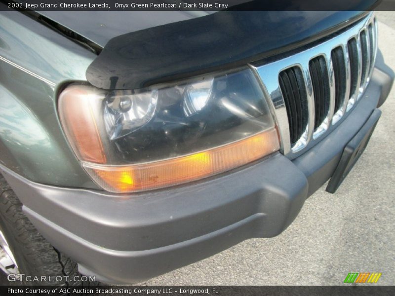 Onyx Green Pearlcoat / Dark Slate Gray 2002 Jeep Grand Cherokee Laredo