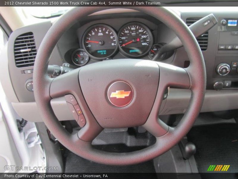 Summit White / Dark Titanium 2012 Chevrolet Silverado 1500 Work Truck Crew Cab 4x4