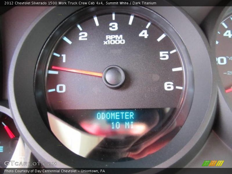 Summit White / Dark Titanium 2012 Chevrolet Silverado 1500 Work Truck Crew Cab 4x4