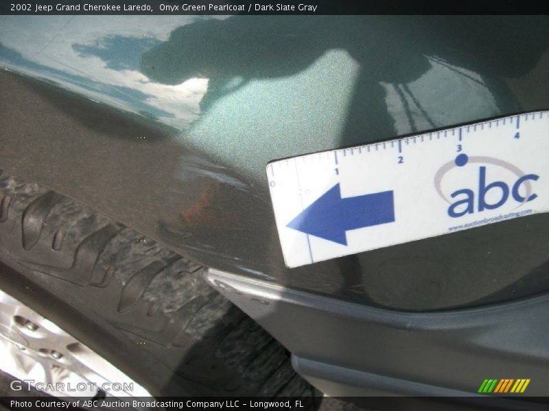 Onyx Green Pearlcoat / Dark Slate Gray 2002 Jeep Grand Cherokee Laredo