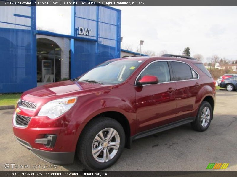 Cardinal Red Metallic / Light Titanium/Jet Black 2012 Chevrolet Equinox LT AWD