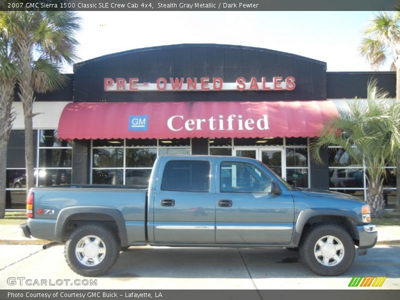 Stealth Gray Metallic / Dark Pewter 2007 GMC Sierra 1500 Classic SLE Crew Cab 4x4