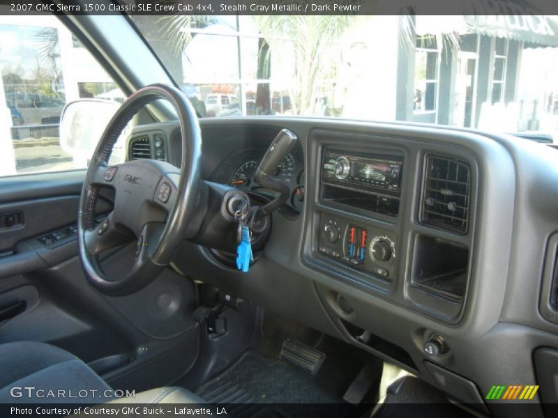Stealth Gray Metallic / Dark Pewter 2007 GMC Sierra 1500 Classic SLE Crew Cab 4x4