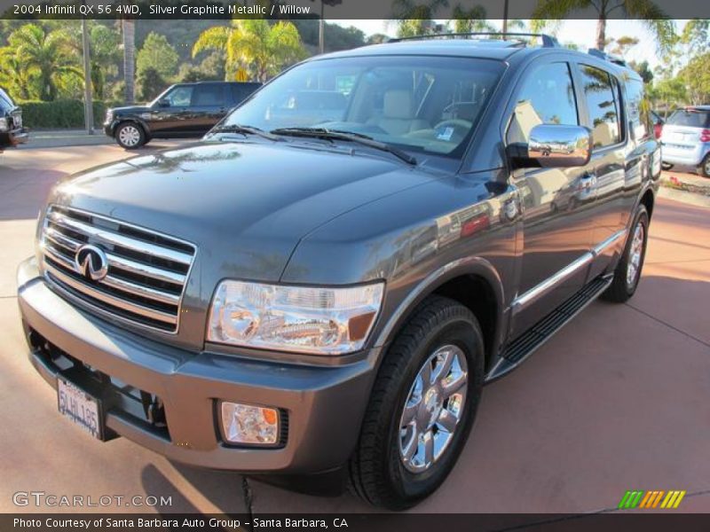 Silver Graphite Metallic / Willow 2004 Infiniti QX 56 4WD