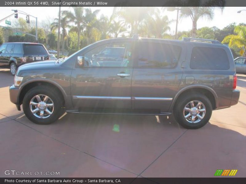 Silver Graphite Metallic / Willow 2004 Infiniti QX 56 4WD