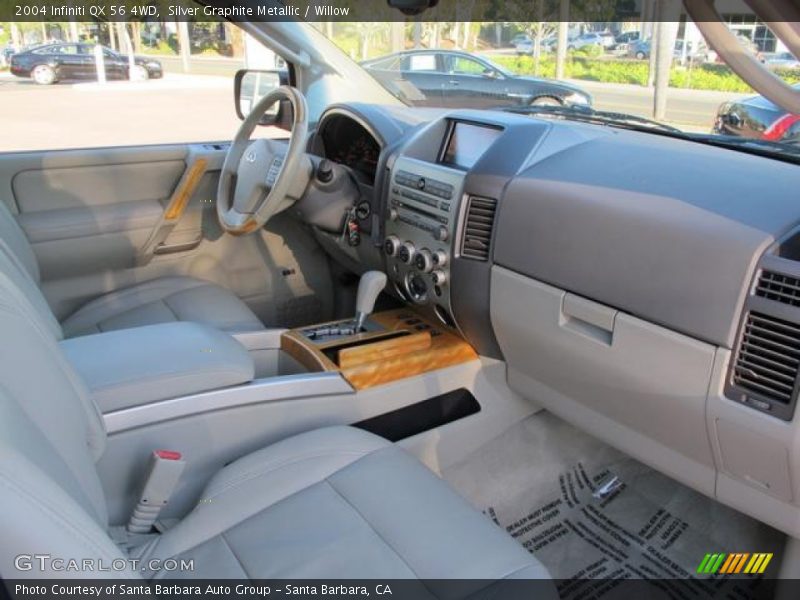 Silver Graphite Metallic / Willow 2004 Infiniti QX 56 4WD