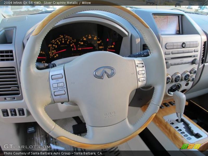 Silver Graphite Metallic / Willow 2004 Infiniti QX 56 4WD