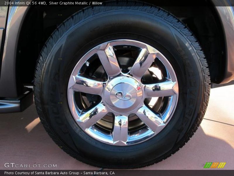 Silver Graphite Metallic / Willow 2004 Infiniti QX 56 4WD