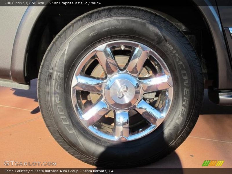 Silver Graphite Metallic / Willow 2004 Infiniti QX 56 4WD