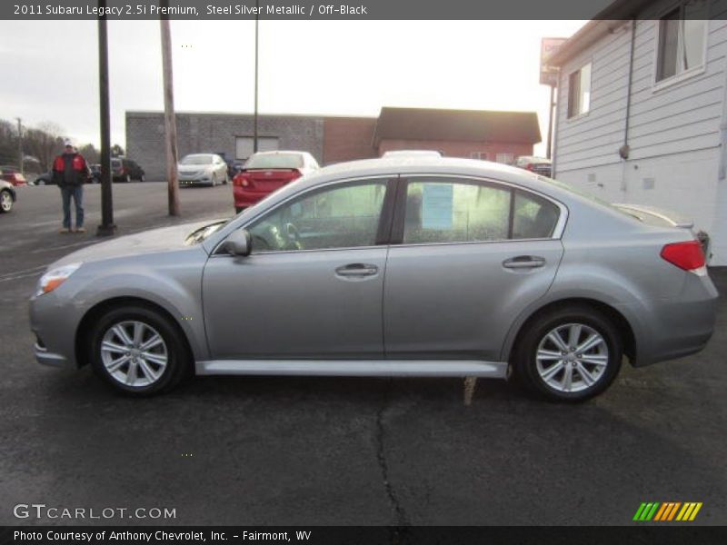 Steel Silver Metallic / Off-Black 2011 Subaru Legacy 2.5i Premium