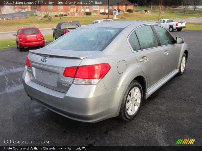 Steel Silver Metallic / Off-Black 2011 Subaru Legacy 2.5i Premium