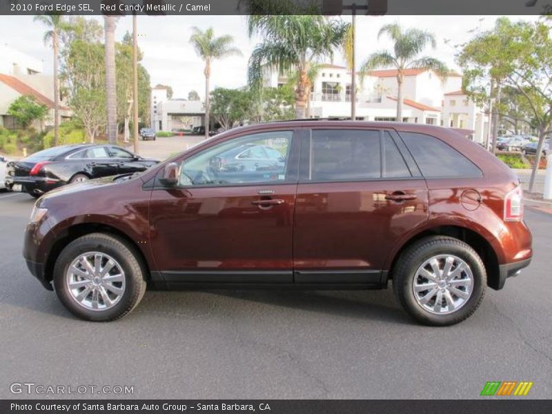 Red Candy Metallic / Camel 2010 Ford Edge SEL