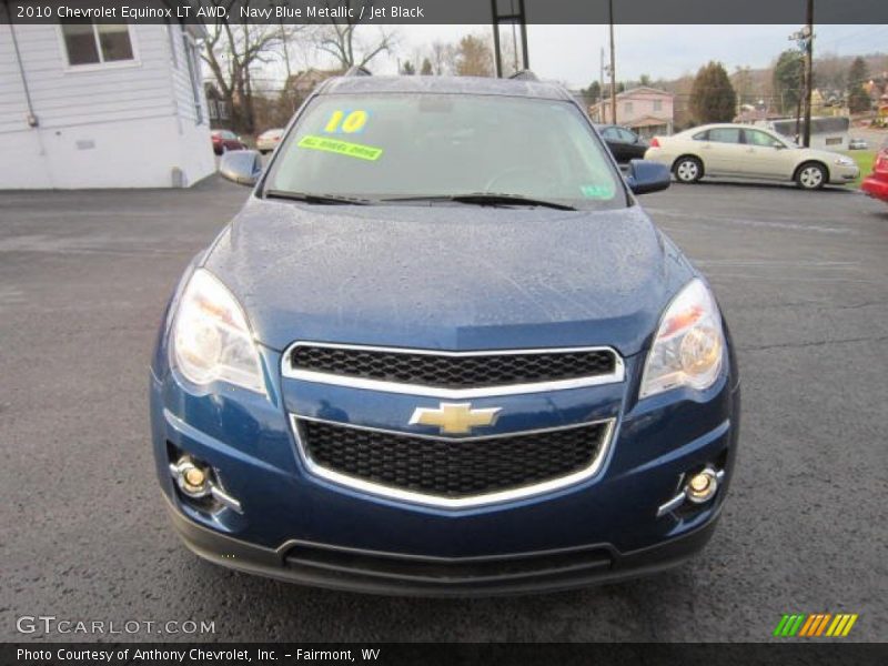 Navy Blue Metallic / Jet Black 2010 Chevrolet Equinox LT AWD