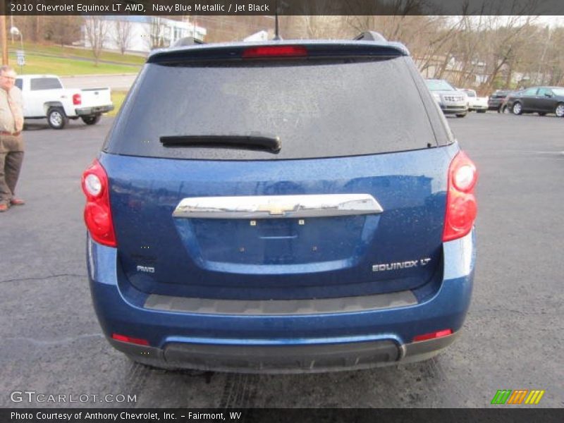 Navy Blue Metallic / Jet Black 2010 Chevrolet Equinox LT AWD