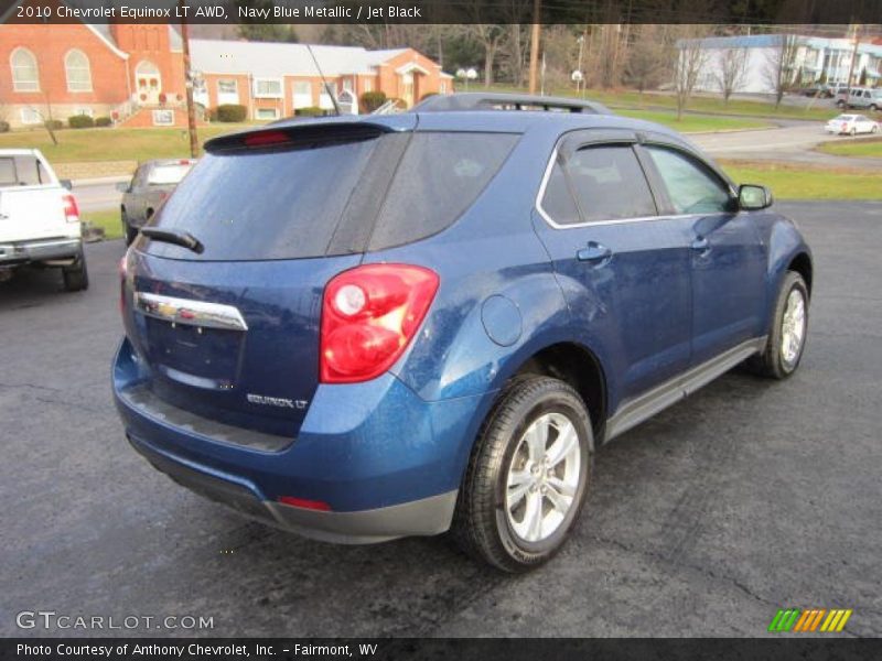 Navy Blue Metallic / Jet Black 2010 Chevrolet Equinox LT AWD