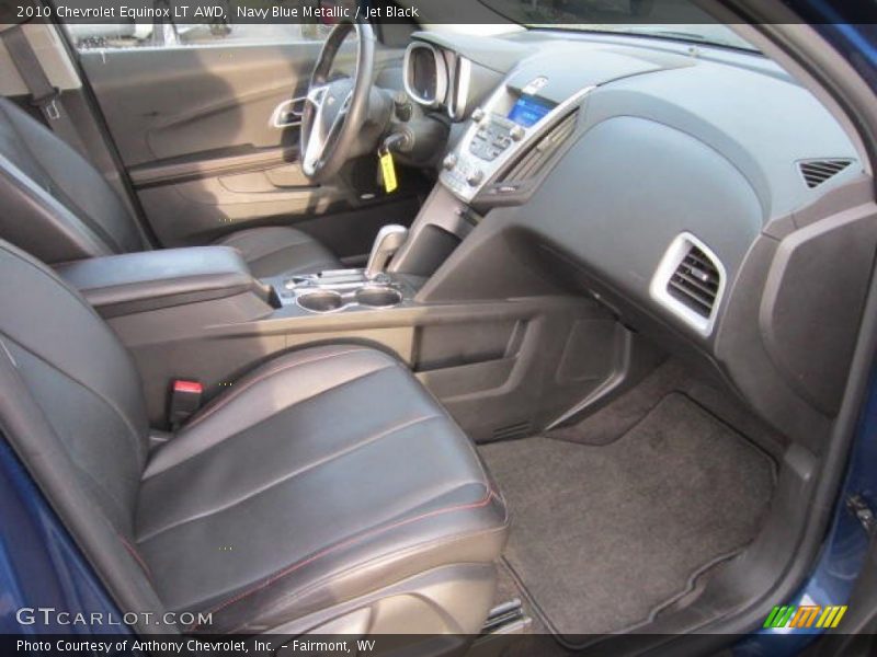 Navy Blue Metallic / Jet Black 2010 Chevrolet Equinox LT AWD