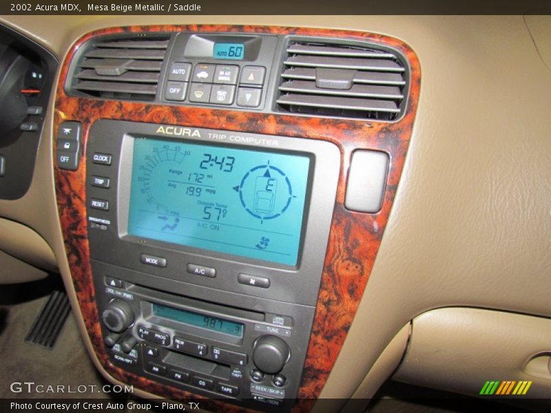 Mesa Beige Metallic / Saddle 2002 Acura MDX