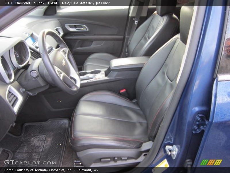 Navy Blue Metallic / Jet Black 2010 Chevrolet Equinox LT AWD