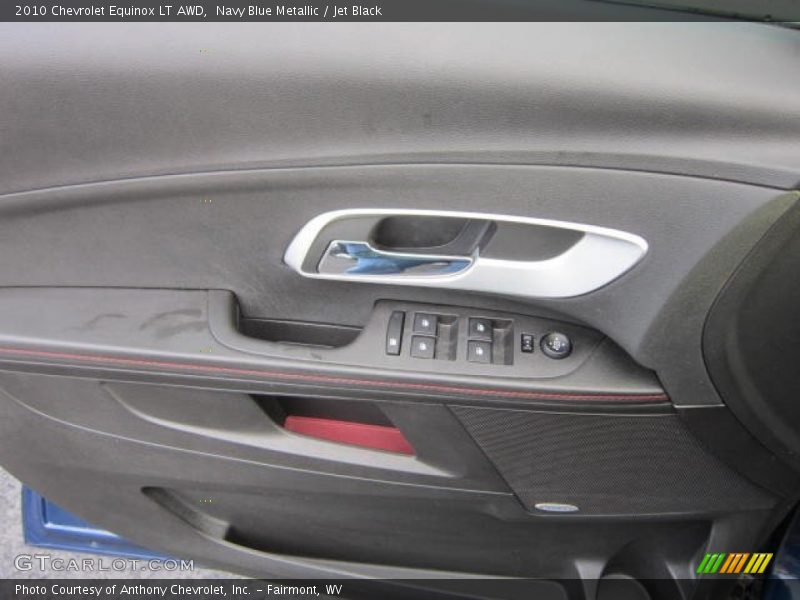 Navy Blue Metallic / Jet Black 2010 Chevrolet Equinox LT AWD