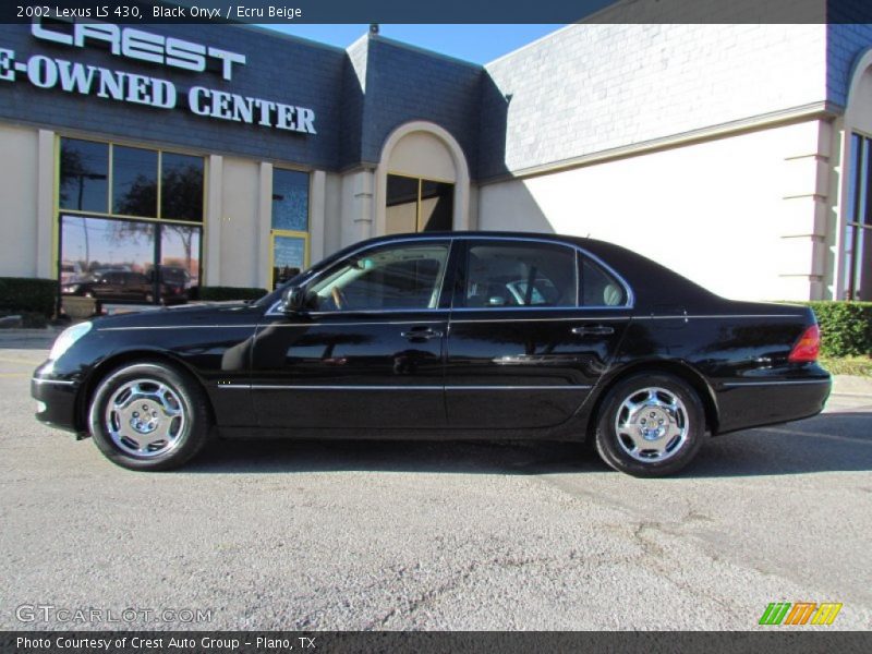 Black Onyx / Ecru Beige 2002 Lexus LS 430