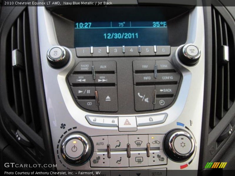 Controls of 2010 Equinox LT AWD