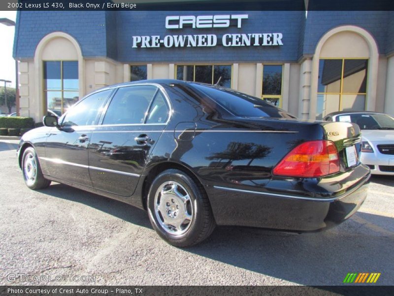 Black Onyx / Ecru Beige 2002 Lexus LS 430